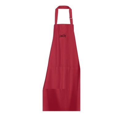 Tablier Grand Chef Rouge 75 X 90